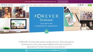 Online Photo Storage | Your Lifetime +100 Yrs | FOREVER®