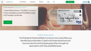 Multicurrency Forex Card – Standard Chartered India