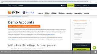 Forex Demo Account | ForexTime (FXTM)