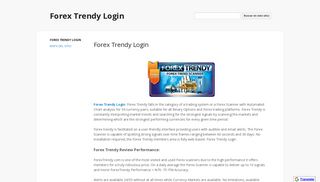 Forex Trendy Login - Google Sites