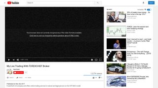 My Live Trading With FOREXCHIEF Broker - YouTube
