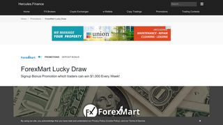 ForexMart – ForexMart Signup Bonus Promotion -Lucky Draw to win ...