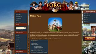Mobile App - Forge of Empires - Wiki EN