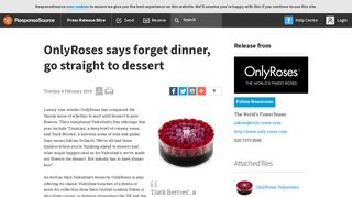 OnlyRoses says forget dinner, go straight to dessert