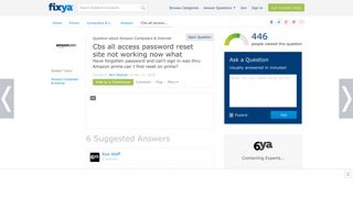 Cbs all access password reset site not working now what - Fixya