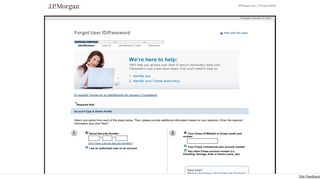 J.P. Morgan Online - Forgot User ID / Password - Chase