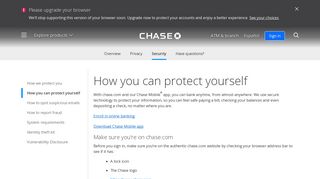 How you can protect yourself - Chase.com