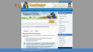 Requesting a New cPanel Password « HostGator.com Support Portal