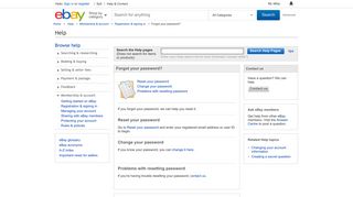 Forgot your password? - eBay