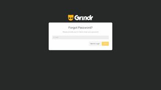 Forgot Password? - Grindr Ads