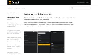 Setting up your Grindr account – Help Center - Grindr Support