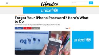 Forgot Your iPhone Password? Here's What to Do - Lifewire