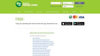 FAQs - Green Dot | Get a Card