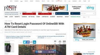 State Bank Of India: How To Reset Login Password Of OnlineSBI With ...