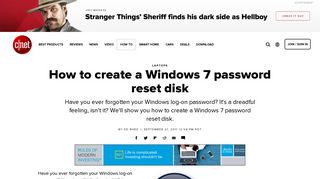 How to create a Windows 7 password reset disk - CNET