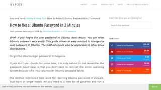Easily Reset Ubuntu Passwords [Works in Mint and other Linux ...