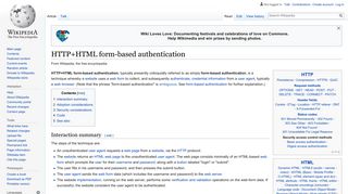 HTTP+HTML form-based authentication - Wikipedia
