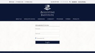 Login – The Augustine Institute