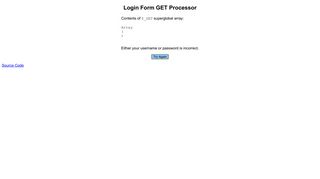 Login Form GET Processor - NMSU