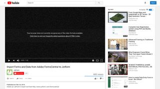 Import Forms and Data from Adobe FormsCentral to Jotform - YouTube