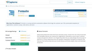 Formsite Reviews and Pricing - 2019 - Capterra