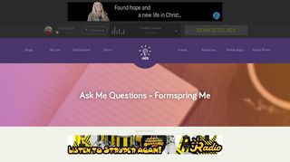 Ask Me Questions - Formspring Me | Blog | Shining the Light in the ...