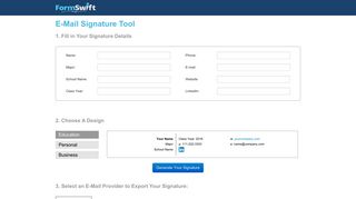 FormSwift: Email Signature