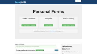 FormSwift: Create Personal Legal Documents