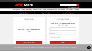 Login/Register - The only official F1 Store™ | F1™ Teamwear | F1 ...