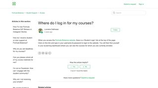 Where do I log in for my courses? – Formula Botanica
