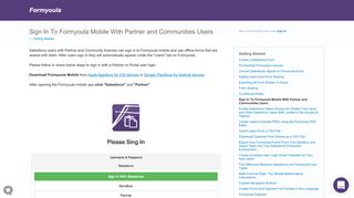 Sign In To Formyoula Mobile With Partner and Communities Users ...