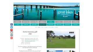 Forster Tuncurry Golf Club - Forster Accommodation, Forster Visitor ...