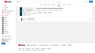Log in to Moodle and upload assessments - YouTube