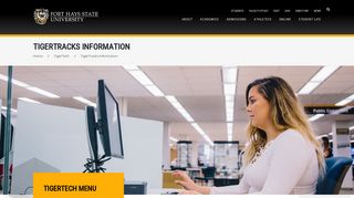 TigerTracks Information - FHSU - Fort Hays State University