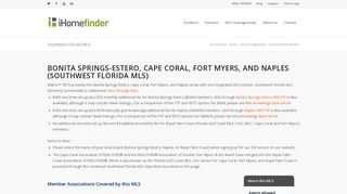IDX for Southwest Florida MLS | iHomefinder