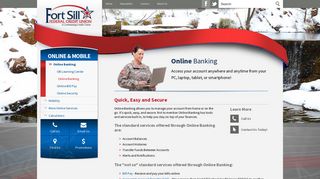Online Banking - Fort Sill Federal Credit Union