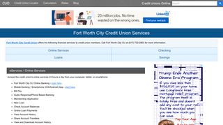 Fort Worth City Credit Union Services: Savings, Checking, Loans