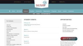For Students / Home Page - Fort Worth ISD