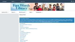 Databases - Fort Worth Public Library