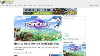 How to Get Into the FortCraft Beta | FortCraft - Game Skinny