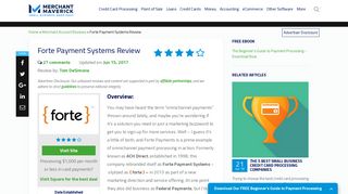 Forte Payment Systems Review 2019 | Reviews, Ratings, Complaints ...
