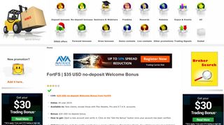 FortFS | $35 USD no-deposit Welcome Bonus - Best Forex Bonus