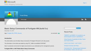 Basic Setup Commands of Fortigate-VM (build 5.x) | Yuval Sinay
