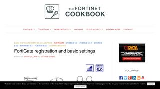 FortiGate registration and basic settings - Fortinet Cookbook