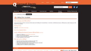 e-Billing Now Available | Cornwall Electric