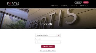 Fortis Private Bank - Login to Online Banking