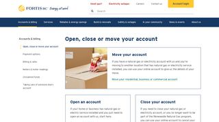 About Account Online > FortisBC