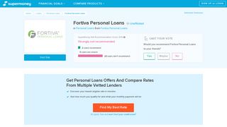 Fortiva Personal Loans Reviews - Personal Loans - SuperMoney
