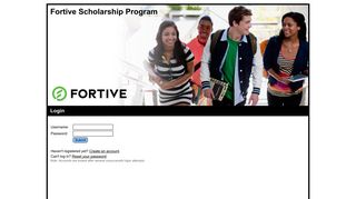 Fortive Scholarship Program - Login
