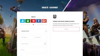 Register for an Epic Games account - Epic Games | Store